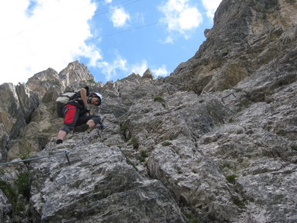 Via ferrata Sci Club 18 Monte Faloria - Via ferrata Sci Club 18