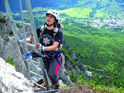 Via ferrata Sci Club 18 Monte Faloria - Via ferrata Sci Club 18