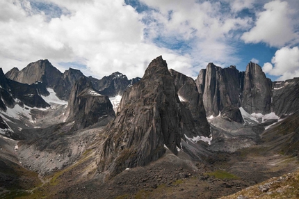 Power of Silence Middle Huey Spire - Power of Silence: Cirque of the Unclimbables, Canada.