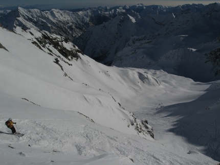 Passo della Coppa - Passo della Coppa: Dal Passo vista verso il vallone di discesa