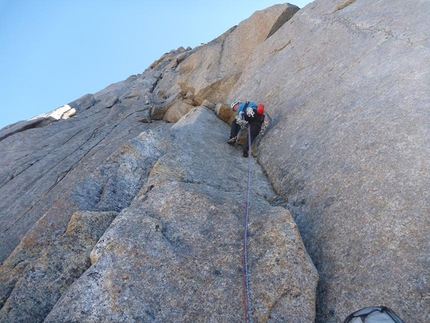 Greenland - Michi Wyser on Dos Canones, Quvnerit Island, Greenland