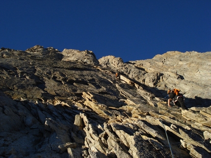 Sperone Walker - Via Cassin Grandes Jorasses - Sperone Walker - Via Cassin: Foto Enrico Bonino