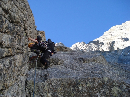 Sperone Walker - Via Cassin Grandes Jorasses - Sperone Walker - Via Cassin: Foto Enrico Bonino