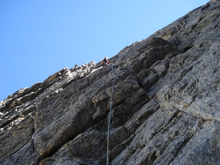 Sperone Walker - Via Cassin Grandes Jorasses - Sperone Walker - Via Cassin: Foto Enrico Bonino