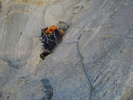 Sperone Walker - Via Cassin Grandes Jorasses - Sperone Walker - Via Cassin: Foto Enrico Bonino