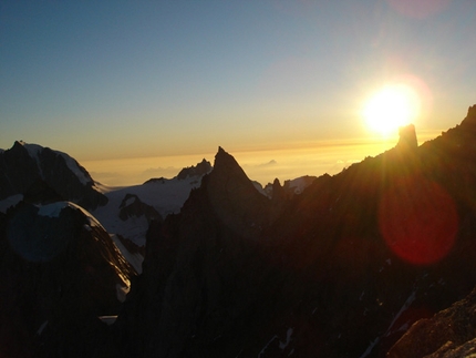 Sperone Walker - Via Cassin Grandes Jorasses - Sperone Walker - Via Cassin: Foto Enrico Bonino