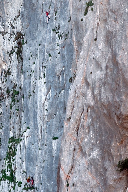 Hystrix Pizzo Campana - Rocca Busambra - Hystrix: Establishing pitch 4 (photo Spataro)