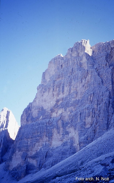 Skotonata galatika Cima Scotoni - Skotonata galatika: The rock face. Photo Nicola Noè