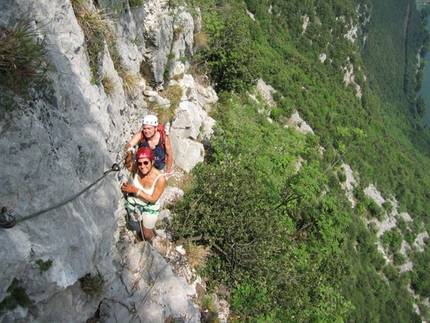 Via ferrata Rino Pisetta Piccolo Dain - Via ferrata Rino Pisetta