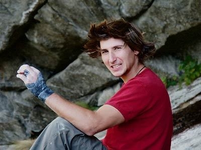 Didier Berthod - Didier Berthod climbing Greenspit, Valle dell'Orco.