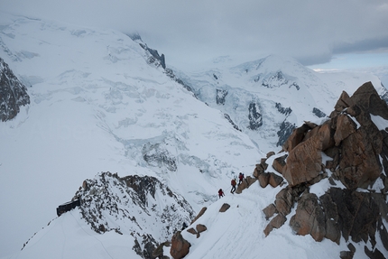 Arête des Cosmiques Aguille du Midi - Arête des Cosmiques: Giovanni Senoner su Arête des Cosmiques