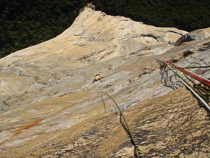 Yosemite - Hazel Findlay on Golden Gate, El Capitan, Yosemite.