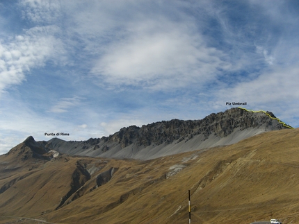 Traversata Piz Umbrail - Punta di Rims  Piz Umbrail - Traversata Piz Umbrail - Punta di Rims : Cresta dell'Umbrail 