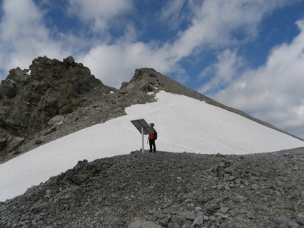 Traversata Piz Umbrail - Punta di Rims  Piz Umbrail - Traversata Piz Umbrail - Punta di Rims : I cartelli che raccontano le vicende della guerra 1915-18