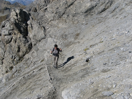 Traversata Piz Umbrail - Punta di Rims  Piz Umbrail - Traversata Piz Umbrail - Punta di Rims : Lungo il sentiero dell'Umbrail