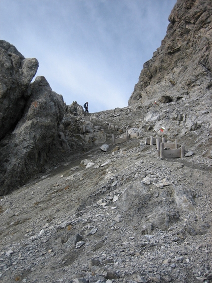 Traversata Piz Umbrail - Punta di Rims  Piz Umbrail - Traversata Piz Umbrail - Punta di Rims : Sul sentiero che porta all'Umbrail