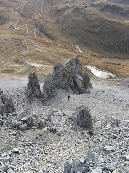 Traversata Piz Umbrail - Punta di Rims  Piz Umbrail - Traversata Piz Umbrail - Punta di Rims : Sul sentiero che porta all'Umbrail 