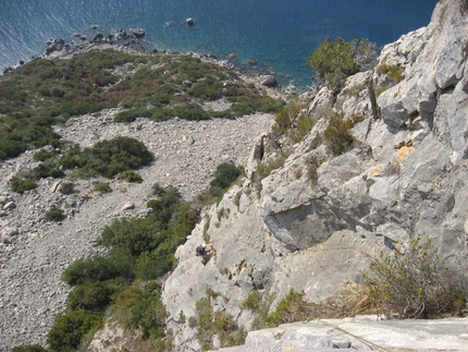 Spigolo Bonatti Capo d'Uomo Argentario - Spigolo Bonatti: Secondo tiro