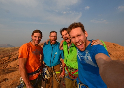 Namibia - Hungarob Combination, new multi-pitch on the Brandberg, Namibia