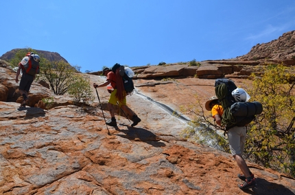 Namibia - Hungarob Combination, new multi-pitch on the Brandberg, Namibia