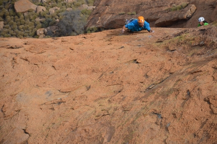 Namibia - Hungarob Combination, new multi-pitch on the Brandberg, Namibia