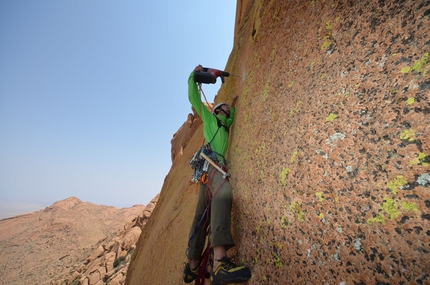 Namibia - Hungarob Combination, new multi-pitch on the Brandberg, Namibia