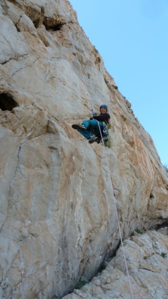 La vita tra le dita Monte Monaco - La vita tra le dita: In apertura sulla via La vita tra le dita - Parete Nord del Monte Monaco (Sicilia)