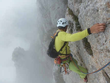 Dall'alba al tramonto Presolana Centrale - Dall'alba al tramonto: Stefano Codazzi on pitch 6 during the first repeat