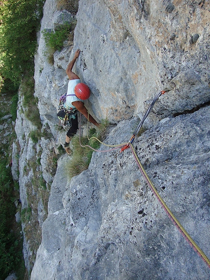 Le Lisce d'Arpe Monte Alpi - Le Lisce d'Arpe: Rocco Caldarola sul primo tiro