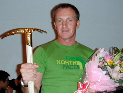 Piolet d'Or Asia won by Denis Urubko and Gennadiy Durov for Pik Pobeda