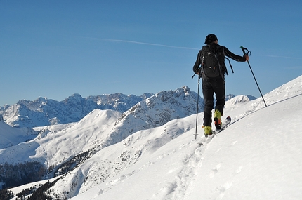 Cima Manzon - Cima Manzon: Sullo sfondo il Popera e Cima Palombino