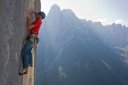 Pietro dal Prà, two new routes on Lastia de Gardes