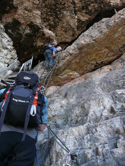 Via Ferrata Giovanni Lipella Tofana di Rozes - Via Ferrata Giovanni Lipella: Photo Tony Scott