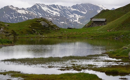 Lago Laus e il Rifugio Selleries