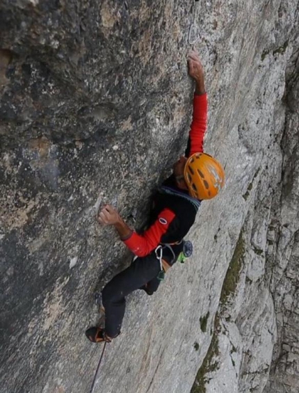 Maleficent Cimone della Bagozza - Maleficent: Francesco Beni and Fulvio Zanetti climbing Maleficent, Cimone della Bagozza © Gambarini Gianandrea