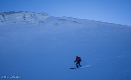 Wildspitze - Wildspitze: In discesa sul Taschachferner. Wildspitze.