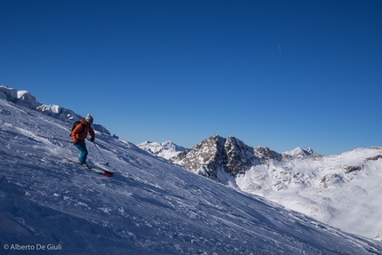 Wildspitze - Wildspitze: In discesa sul Taschachferner. Wildspitze.