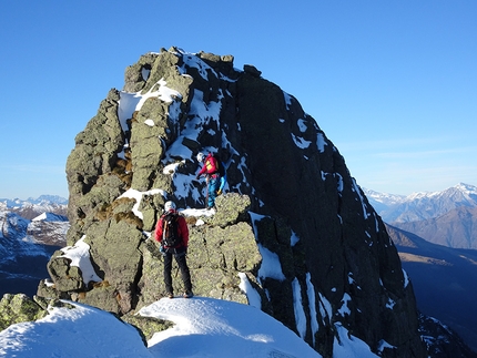 Couloir del dado tratto Pizzo di Mezzaluna - Couloir del dado tratto