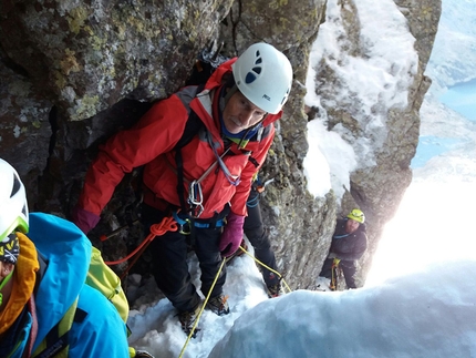 Couloir del dado tratto Pizzo di Mezzaluna - Couloir del dado tratto