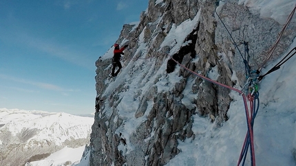 Ginevra Punta Innominata - Monte Terminillo - Ginevra: Pino Calandrella sul quarto tiro