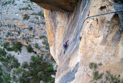 Unchìnos Badde Pèntumas - Valle di Lanaitto - Unchìnos: Sulla via Unchinos (8b, 185 m, Luca Giupponi, Maurizio Oviglia) Sardegna