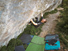 Will Bosi establishes the 9A boulder problem 'Realm of Tor’ment' at Raven Tor